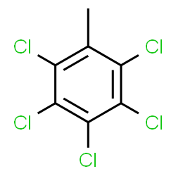 ChemSpider 2D Image | Pentachlorotoluene | C7H3Cl5