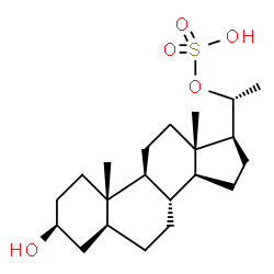 ChemSpider 2D Image | (3beta,5alpha,20R)-3-Hydroxypregnan-20-yl hydrogen sulfate | C21H36O5S
