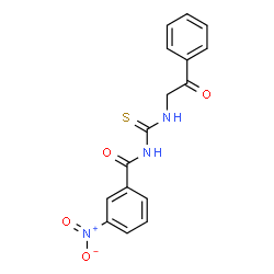 ChemSpider 2D Image | 3-Nitro-N-[(2-oxo-2-phenylethyl)carbamothioyl]benzamide | C16H13N3O4S