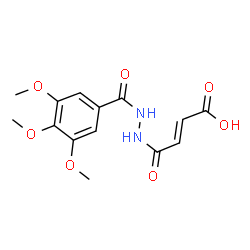 ChemSpider 2D Image | (2E)-4-Oxo-4-[2-(3,4,5-trimethoxybenzoyl)hydrazino]-2-butenoic acid | C14H16N2O7