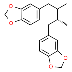 ChemSpider 2D Image | 5-[(2R)-4-(1,3-Benzodioxol-5-yl)-2,3-dimethylbutyl]-1,3-benzodioxole | C20H22O4