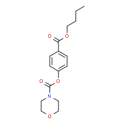 ChemSpider 2D Image | 4-(Butoxycarbonyl)phenyl 4-morpholinecarboxylate | C16H21NO5