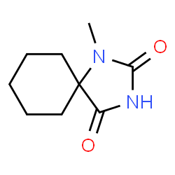 ChemSpider 2D Image | 1-Methyl-1,3-diazaspiro[4.5]decane-2,4-dione | C9H14N2O2