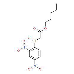 ChemSpider 2D Image | Pentyl [(2,4-dinitrophenyl)sulfinyl]acetate | C13H16N2O7S