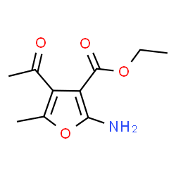 ChemSpider 2D Image | Ethyl 4-acetyl-2-amino-5-methyl-3-furoate | C10H13NO4