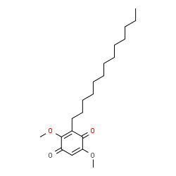 ChemSpider 2D Image | 2,5-Dimethoxy-3-tridecyl-1,4-benzoquinone | C21H34O4