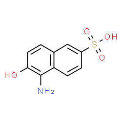 ChemSpider 2D Image | 5-Amino-6-hydroxy-2-naphthalenesulfonic acid | C10H9NO4S