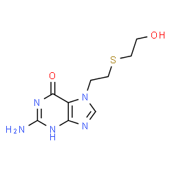 ChemSpider 2D Image | N7-(2-Hydroxyethylthioethyl)guanine | C9H13N5O2S