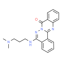 ChemSpider 2D Image | 5-{[3-(Dimethylamino)propyl]amino}-8H-phthalazino[1,2-b]quinazolin-8-one | C20H21N5O
