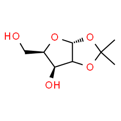 ChemSpider 2D Image | (2xi)-1,2-O-Isopropylidene-alpha-D-threo-pentofuranose | C8H14O5