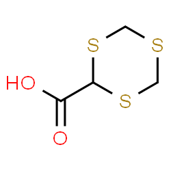 ChemSpider 2D Image | 1,3,5-Trithiane-2-carboxylic acid | C4H6O2S3