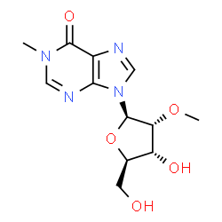 ChemSpider 2D Image | 1-Methyl-2'-O-methylinosine | C12H16N4O5