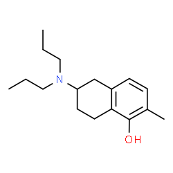 ChemSpider 2D Image | N,N-Dipropyl-5-hydroxy-6-methyl-2-aminotetralin | C17H27NO