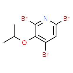 ChemSpider 2D Image | 2,4,6-Tribromo-3-isopropoxypyridine | C8H8Br3NO
