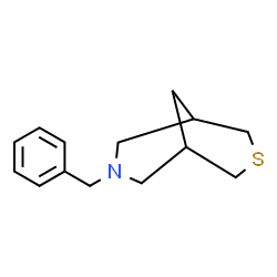 ChemSpider 2D Image | 7-Benzyl-3-thia-7-azabicyclo[3.3.1]nonane | C14H19NS