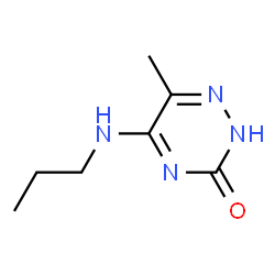 ChemSpider 2D Image | 6-Methyl-5-(propylamino)-1,2,4-triazin-3(2H)-one | C7H12N4O