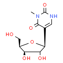 ChemSpider 2D Image | (1S,2xi)-1,4-Anhydro-1-(3-methyl-2,4-dioxo-1,2,3,4-tetrahydro-5-pyrimidinyl)-D-threo-pentitol | C10H14N2O6