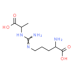 ChemSpider 2D Image | (E)-N~5~-{Amino[(1-carboxyethyl)amino]methylene}ornithine | C9H18N4O4