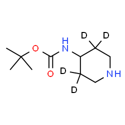 ChemSpider 2D Image | 2-Methyl-2-propanyl (3,3,5,5-~2~H_4_)-4-piperidinylcarbamate | C10H16D4N2O2