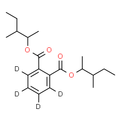 ChemSpider 2D Image | Bis(3-methyl-2-pentanyl) 1,2-(~2~H_4_)benzenedicarboxylate | C20H26D4O4