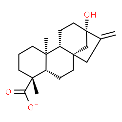 ChemSpider 2D Image | (5beta,8alpha,9beta,10alpha,13alpha)-13-Hydroxykaur-16-en-18-oate | C20H29O3