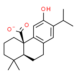 ChemSpider 2D Image | 12-Hydroxyabieta-8,11,13-trien-20-oate | C20H27O3