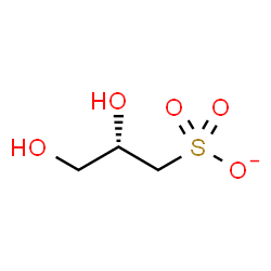ChemSpider 2D Image | (2S)-2,3-Dihydroxy-1-propanesulfonate | C3H7O5S