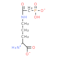 ChemSpider 2D Image | 2-Ammonio-5-{[(hydroxyphosphinato)acetyl]amino}pentanoate | C7H14N2O6P