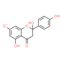 ChemSpider 2D Image | 2,5-Dihydroxy-2-(4-hydroxyphenyl)-4-oxo-7-chromanolate | C15H11O6