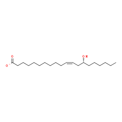 ChemSpider 2D Image | (11Z,14R)-14-Hydroxy-11-icosenoate | C20H37O3