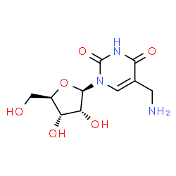 ChemSpider 2D Image | 5-(Aminomethyl)uridine | C10H15N3O6