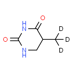 ChemSpider 2D Image | 5-(~2~H_3_)Methyldihydro-2,4(1H,3H)-pyrimidinedione | C5H5D3N2O2