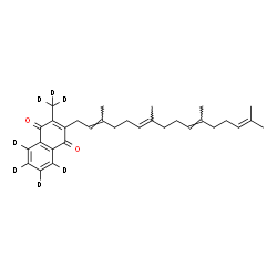 ChemSpider 2D Image | 2-(~2~H_3_)Methyl-3-[(2E,6E,10E)-3,7,11,15-tetramethyl-2,6,10,14-hexadecatetraen-1-yl]-1,4-(~2~H_4_)naphthalenedione | C31H33D7O2
