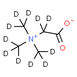 ChemSpider 2D Image | {Tris[(~2~H_3_)methyl]ammonio}(~2~H_2_)acetate | C5D11NO2