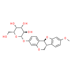 ChemSpider 2D Image | (6aR,11aS)-9-Methoxy-6a,11a-dihydro-6H-[1]benzofuro[3,2-c]chromen-3-yl beta-D-galactopyranoside | C22H24O9