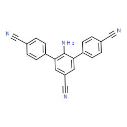 ChemSpider 2D Image | 2'-Amino-1,1':3',1''-terphenyl-4,4'',5'-tricarbonitrile | C21H12N4