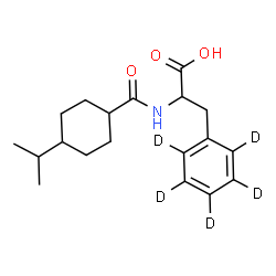 ChemSpider 2D Image | N-[(4-Isopropylcyclohexyl)carbonyl](2,3,4,5,6-~2~H_5_)phenylalanine | C19H22D5NO3