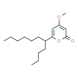 ChemSpider 2D Image | 4-Methoxy-6-(5-undecanyl)-2H-pyran-2-one | C17H28O3