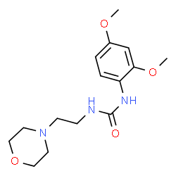 ChemSpider 2D Image | 1-(2,4-Dimethoxyphenyl)-3-[2-(4-morpholinyl)ethyl]urea | C15H23N3O4