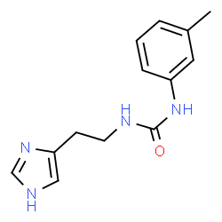 ChemSpider 2D Image | 1-[2-(1H-Imidazol-4-yl)ethyl]-3-(3-methylphenyl)urea | C13H16N4O