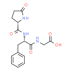 ChemSpider 2D Image | 5-Oxo-L-prolyl-L-phenylalanylglycine | C16H19N3O5