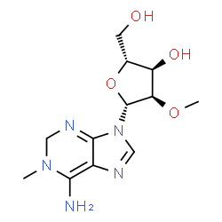 ChemSpider 2D Image | 1-Methyl-2'-O-methyl-2-hydroadenosine | C12H19N5O4