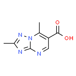 ChemSpider 2D Image | 2,7-Dimethyl[1,2,4]triazolo[1,5-a]pyrimidine-6-carboxylic acid | C8H8N4O2