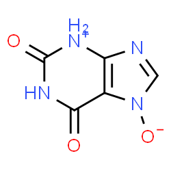 ChemSpider 2D Image | 2,6-Dioxo-1,2,3,6-tetrahydro-7H-purin-3-ium-7-olate | C5H4N4O3