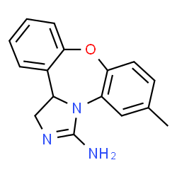 ChemSpider 2D Image | 6-Methyl-1,13b-dihydrodibenzo[b,f]imidazo[1,5-d][1,4]oxazepin-3-amine | C16H15N3O