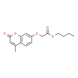 ChemSpider 2D Image | Butyl [(4-methyl-2-oxo-2H-chromen-7-yl)oxy]acetate | C16H18O5
