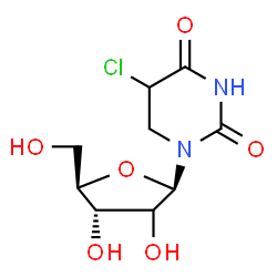 ChemSpider 2D Image | (2xi)-5-Chloro-5,6-dihydrouridine | C9H13ClN2O6