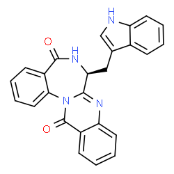 ChemSpider 2D Image | Asperlicin C | C25H18N4O2