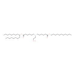 ChemSpider 2D Image | 9-Heptadecanyl undecyl 6,6'-[(2-hydroxyethyl)imino]dihexanoate | C42H83NO5
