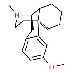 ChemSpider 2D Image | (13alpha)-3-Methoxy-17-methylmorphinan | C18H25NO